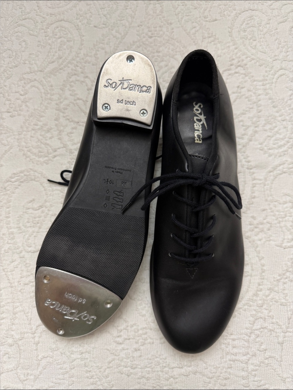 So Danca SD Tech Black Dance Shoes Men US 10.5 L